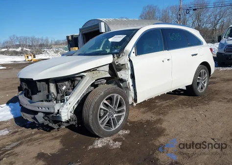 2017 Acura Mdx Advance Package из США, поврежденный, VIN 5FRYD4H84HB027464